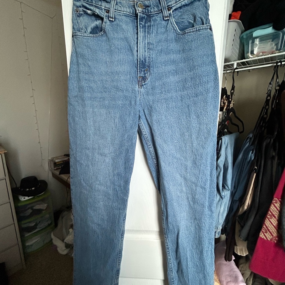 Abercrombie and Fitch 90s Straight Ultra High Rise Long